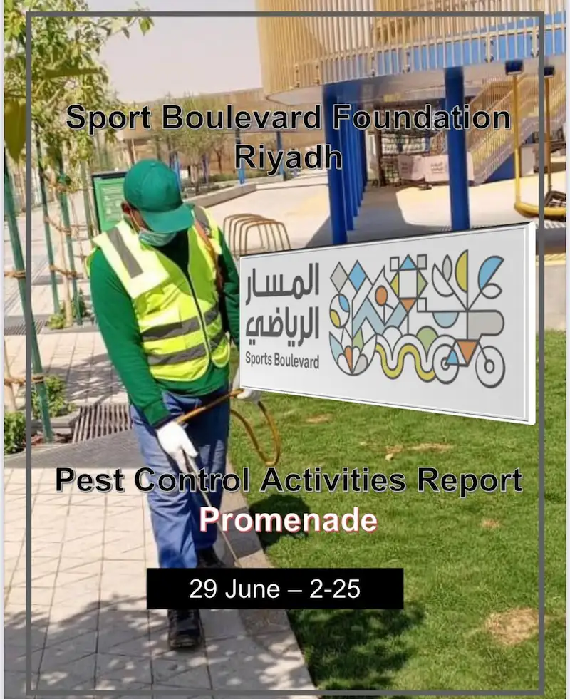 AL-Raha team performing pest control at Almasar construction site